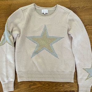 DEVLIN STAR METALLIC SWEATER KNITTED SIZE SMALL